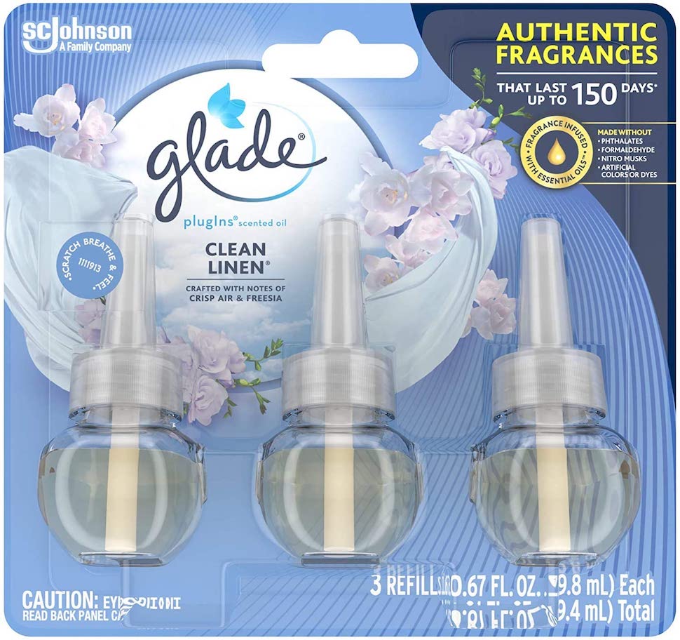 送料無料 芳香剤 部屋 お部屋の芳香剤 部屋用 glade Pluginns Refill 3個入り グレード プラグイン クリーンリネン リフィル 詰替用3個入り CLEAN LINEN アメリカ 芳香剤 AIR WICK