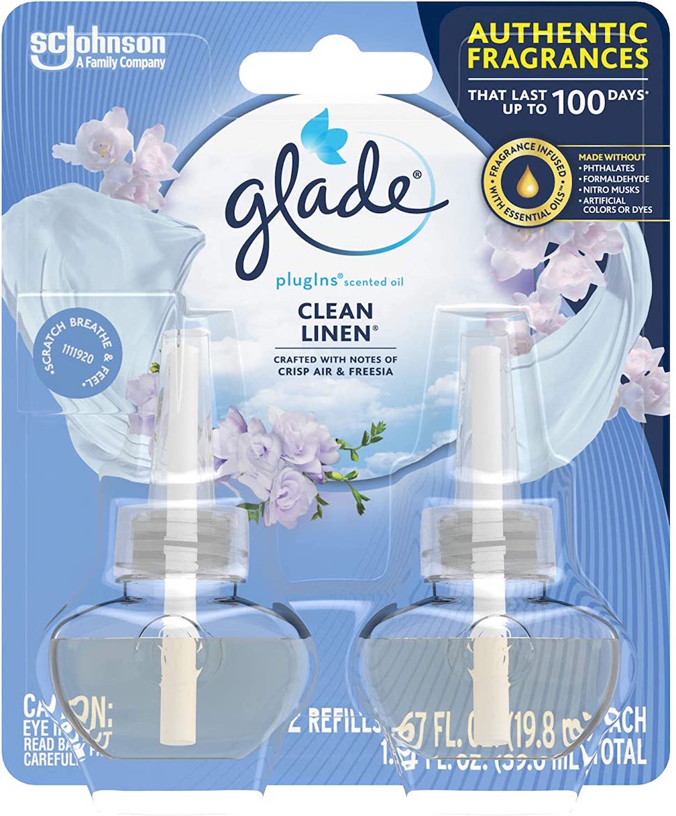 送料無料 お部屋の芳香剤 部屋用 glade Pluginns Refill 2個入り グレード プラグイン クリーンリネン リフィル 詰替用2個入り CLEAN LINEN アメリカ 芳香剤 AIR WICK