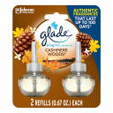 送料無料 glade グレード 芳香剤 部屋 プラグイン リフィル 詰替用2個入り CASHMERE WOODS アメリカ 芳香剤 カシミヤウッド お部屋の芳香剤 芳香剤 部屋用 クリスマス AIR WICK