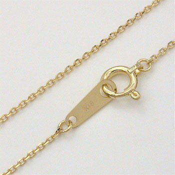 ネックレス　18金ゴールド(K18）0.28線径　小豆チェーン ネックレス(幅0.9mm・長さ40cm)送料無料