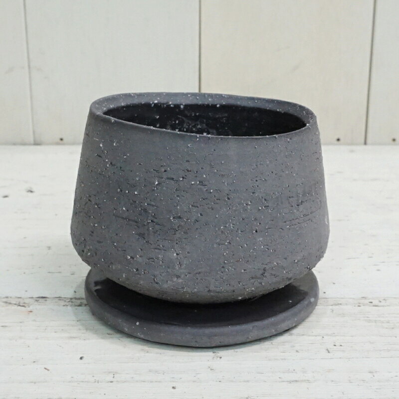 植木鉢 おしゃれ 陶器鉢 イオニアラウンド (2色)＜ 3.5号 5号 11cm 16cm 穴あり 受...