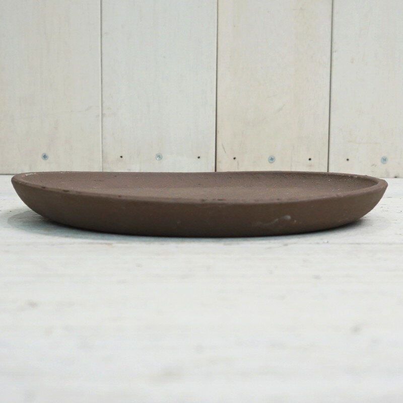 受け皿 おしゃれ 和風 常滑焼 GB丸皿2L (2色)＜ 21.5cm 7号 ブラウン ゴマ ベージ...