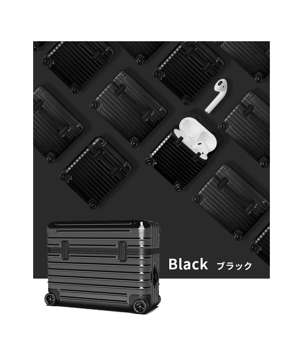 AirPodsProケースハードケースMIAKキャリーケーススーツケースエアーポッズカバーワイヤレス充電Qi対応ポリカーボネートTPU