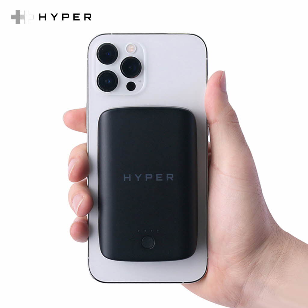 【正規品】 HyperJuice magsafe モバイルバッテリー 大容量 小型 軽量 5000mAh iPhone13 iPhone12 Hyper | ハイパー wireless charger ワイヤレス充電器 マグネット 充電器 MagSafe対応 マグセーフ マグセーフ充電器 アイフォン ポータブル 持ち運び オフィス