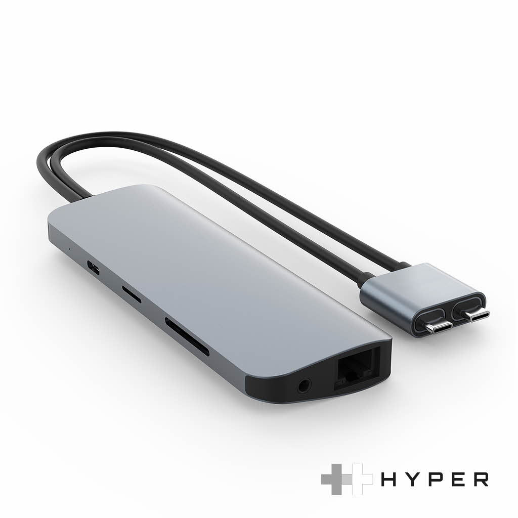 【正規品】 HyperDrive VIPER 10in2 usb ハブ ポート USB-Cハブ 4k HDMI 60hz デュアルディスプレイ Hyper | Macbook Pro Air iPad 変換 アダプタ イーサネット lan SDカードリーダー 3.5mm イヤホン USB 3.0 x3 HUB microSD pd 対応 60w 充電 在宅 テレワーク オフィス