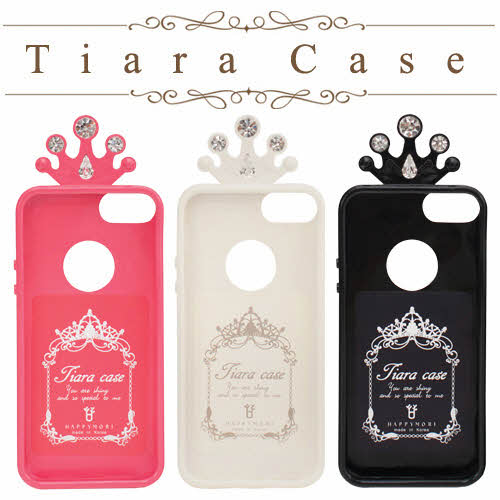乐天商城 - 【訳あり アウトレット】 iPhone5/5s ケース Happymori Tiara Case (ハッピーモリ ティアラケース)アイフォン ラインストーン