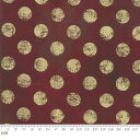 【Moda モダ】Grunge and Grunge Dot Metallic-30149-297M(メタリック加工)(2E-09) レッド ゴールドラメ テクスチャ柄 ドット柄 ヴィンテージ風 ラッカープリント コットン100% シーチング 【10cm単位販売】(3)
