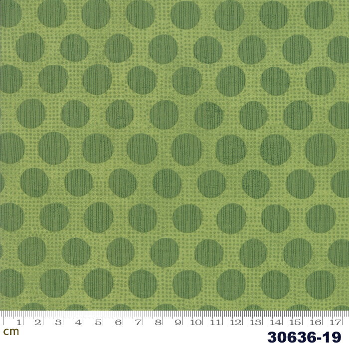 【Moda モダ】Naughty or Nice-30636-19(2E-02) グリーン系 ドット柄 クリスマス Xmas コットン100％ シーチング【10cm単位販売】