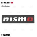 数量限定 大特価 正規品 NISMO ニスモ Metal Emblem メタルエンブレム 25 x 100mm ブラック (99993-RN211