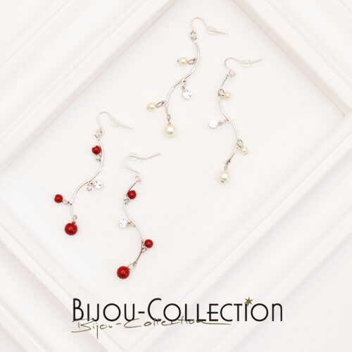 樂天商城 - ドイツ製ピアス BIJOU-COLLECTION ぶら下がりピアス ジルコニア(ヨーロッパ/アクセサリー直輸入/レディース/インポート/コスチュームジュエリー)