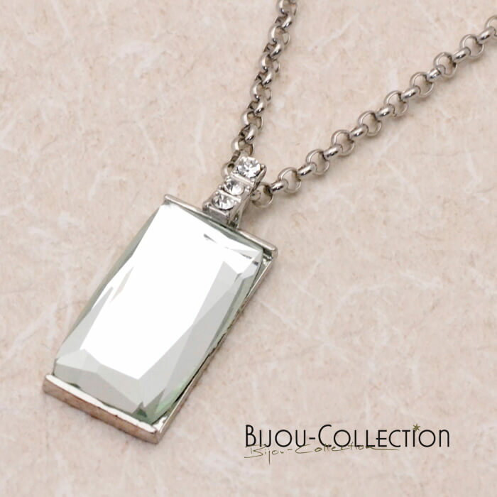 樂天商城 - 【10％OFFクーポン】ドイツ直輸入 BIJOU-COLLECTION 鮮やかビジューペンダントネックレス