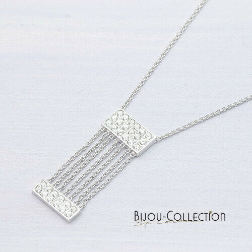 樂天商城 - ドイツ直輸入 BIJOU-COLLECTION チェーンぶら下がりネックレス 華奢 エレガント おしゃれ シック ダンス 衣装 結婚式