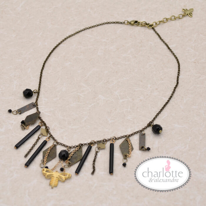 樂天商城 - フランス直輸入 charlotte＆alexandre シャルロットアレクサンドラ ミツバチモチーフじゃらじゃらネックレス