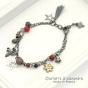 フランス製 charlotte&alexandre ブレスレット かわいい小物ぶら下がりチェーンブレスレット