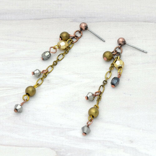 樂天商城 - フランス直輸入 ピアス チェーン 細身 イヤリング交換OK charlottealexandre