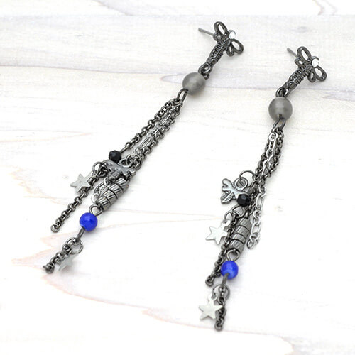 樂天商城 - フランス直輸入 ピアス 蜂 ぶら下がり チェーン charlottealexandre