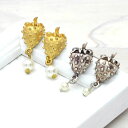 フランス直輸入 イチゴのピアス ゴールド シルバー charlottealexandre(4)