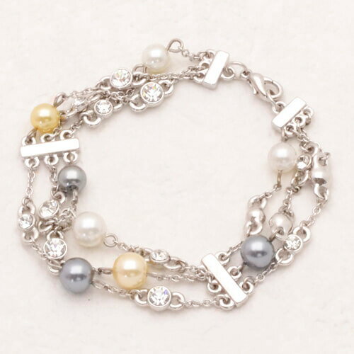 樂天商城 - 【10％OFFクーポン】パールボール ブレスレット 個性的 レディース アクセサリー コスチュームジュエリー