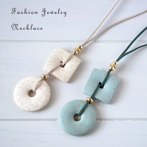 樂天商城 - ネックレス ロング 大ぶり 天然素材風 ボリューム ナチュラルカラー 30代 40代 50代 60代 コスチュームジュエリー