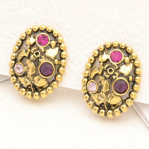 樂天商城 - 【本日限定20％OFFクーポン】ドイツ製 アンティーク調 イヤリング アクセサリー レディース インポート コスチュームジュエリー