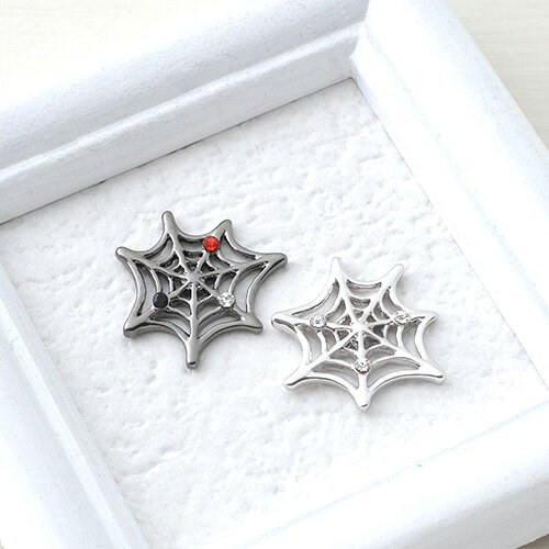マグネットピアス マグネットブローチ マスクアクセサリー マグネット マスクピアス マスクチャーム ハロウィン スパイダー 蜘蛛の巣 レディース 金属アレルギー マスクのおしゃれの商品画像 2
