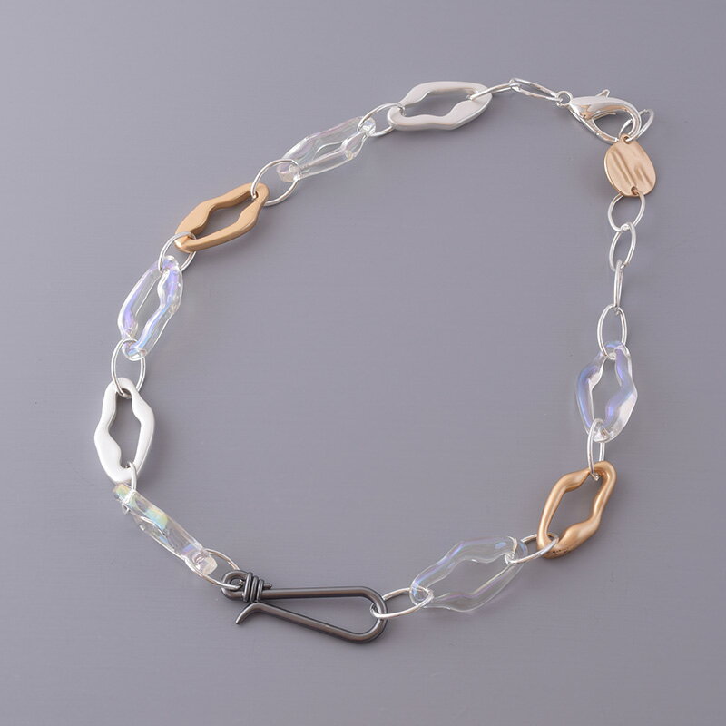 樂天商城 - クリアパーツ アクリル チェーンネックレス レディースアクセサリー 華やか 存在感 おしゃれ