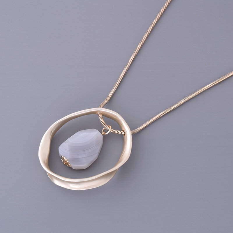 樂天商城 - ネックレス ロング 天然石 ペンダント ゴールド 天然素材 コスチュームジュエリー レディースアクセサリー パーティー 人気 大人