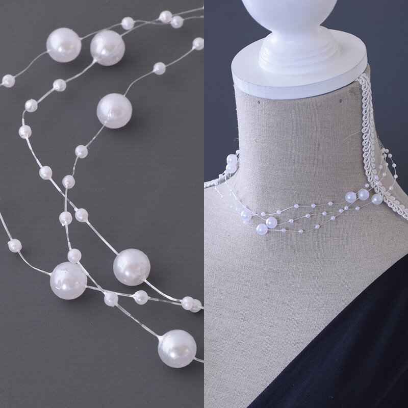 パールワイヤーチョーカーネックレス...