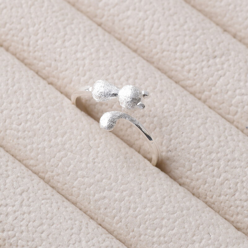 リング 指輪 猫 12〜16号 シルバー かわいい ファッションリング レディース アクセサリー