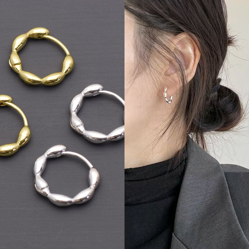 フープピアス シルバー925 ピアス フープ ねじり 金属アレルギー 小さめ 極小 スパイラル ねじりフープ シルバー ピンク ゴールド 金属アレルギー対応 痒くならない 韓国 小さめピアス シンプル 小ぶり 小さいピアス ツイスト(4.0)