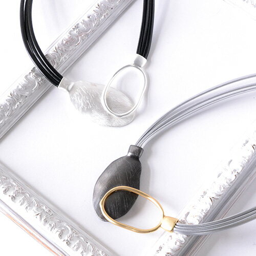 樂天商城 - 【10%OFFクーポン本日限定】ネックレス ショート丈 レディース スタイリッシュ 大人 上品 ダーク系カラー コスチュームジュエリー