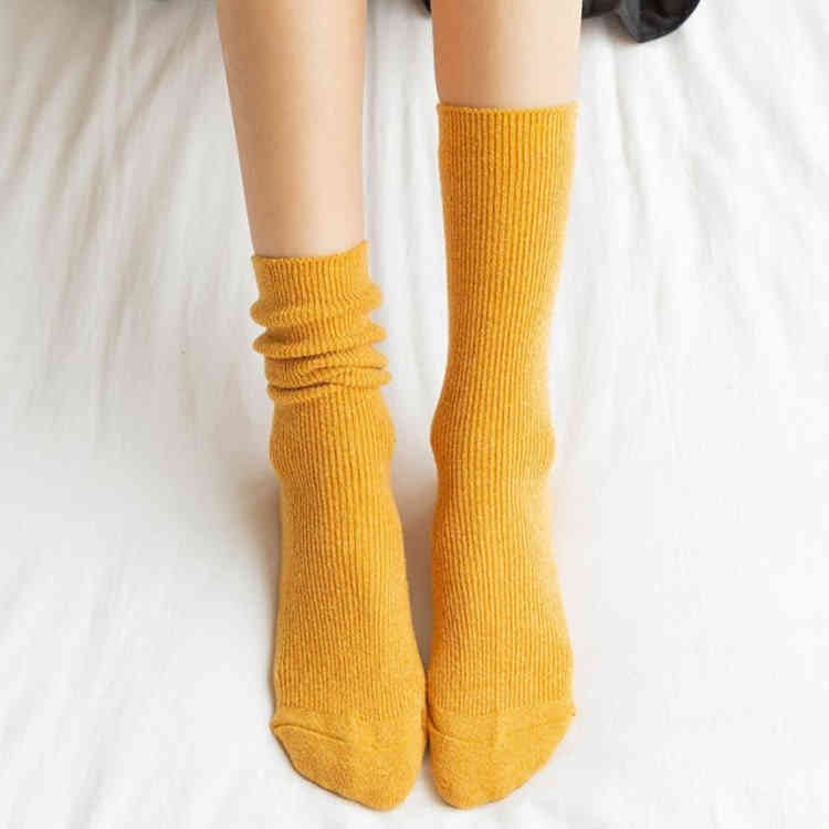 厚手 足冷え対策 3足セット ハイソックス ウール混 リブ カラーソックス 締め付けない ロングソックス 靴下 暖かい ソックス レディース 冷えない 防寒 送料無料 ロング 冬 保温 秋 22.5-26cm 学生 制服 革靴 ローファー スニーカー ウール混