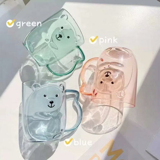 2個セット うがいコップ 歯みがきコップ カップルコップ 洗面用コップ 歯磨き 洗面用品 はみがきコップ 歯磨きコップ うがい コップ 自立 シンプル クリアカラー かわいい クマ 割れない プラスチック 軽量 キッズ 子供コップ 家族 ペアルック お揃い ギフト 送料無料