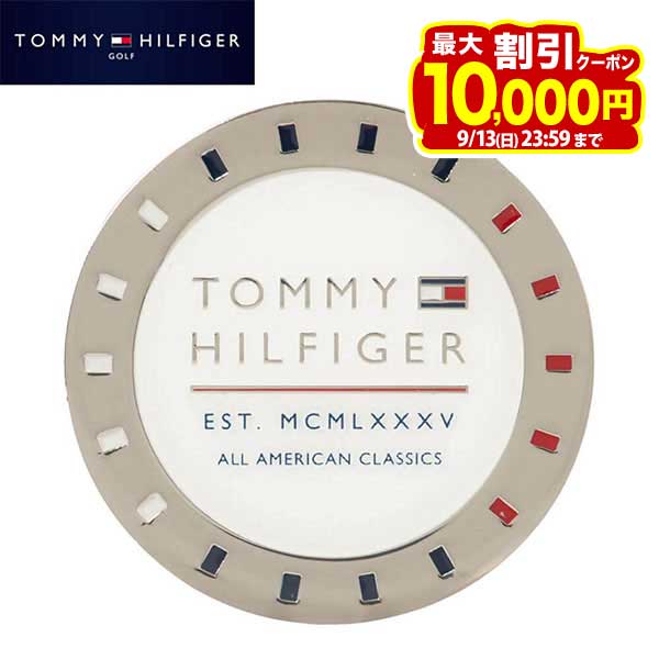 【10倍以上ポイント大量還元中！】9/10まで　[2026年モデル] トミー ヒルフィガー ゴルフ ユニセックス マーカー シングルポケット THMG6SM1 00 ホワイト