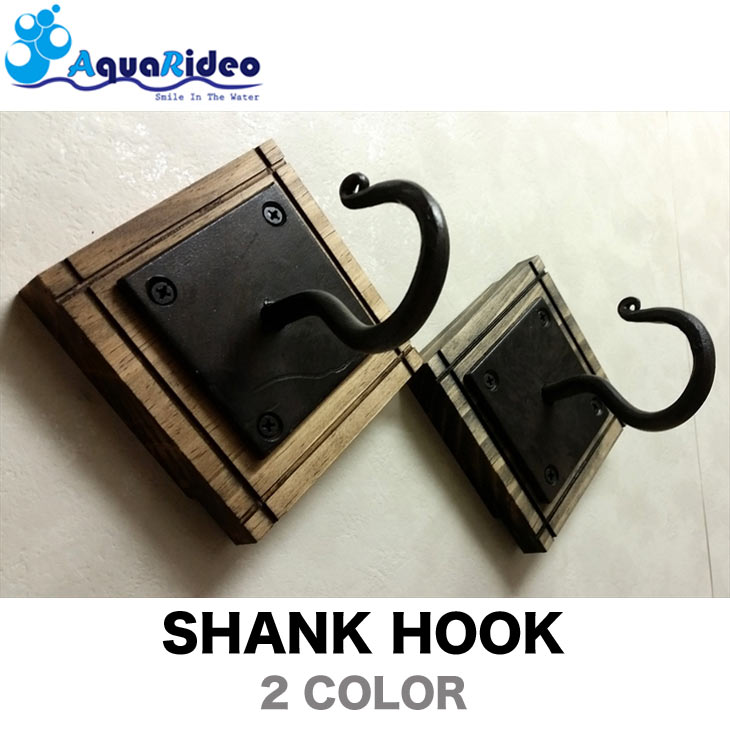 シャンクフック 壁美人 SHANK HOOK 2本爪フック 2カラー ギター スケートボード フック AQUA RIDEO