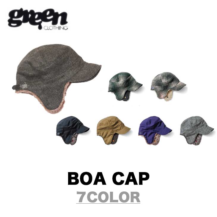 GREEN CLOTHING グリーンクロージング BOA CAP ボアキャップ 帽子