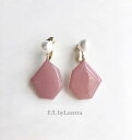 KAKERA pearl pierce/earring 2(Pink) E/L byLoretta EL エルバイロレッタ accessory アクセサリー パール ピアス イヤリング カケラ ピアス チタン ねじ式 選択可 両耳セット ハンドメイド