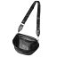 Black Leather Touch Saddle Bag レディース　メンズ　ユニセックス　レザーバッグ　シルバー　黒　ブラック　銀　サドルバッグ　ウエストバッグ　ショルダーバッグ　サコッシュ　ストラップ調整可能 ボディバッグ　ストラップ取外し可能　送料無料