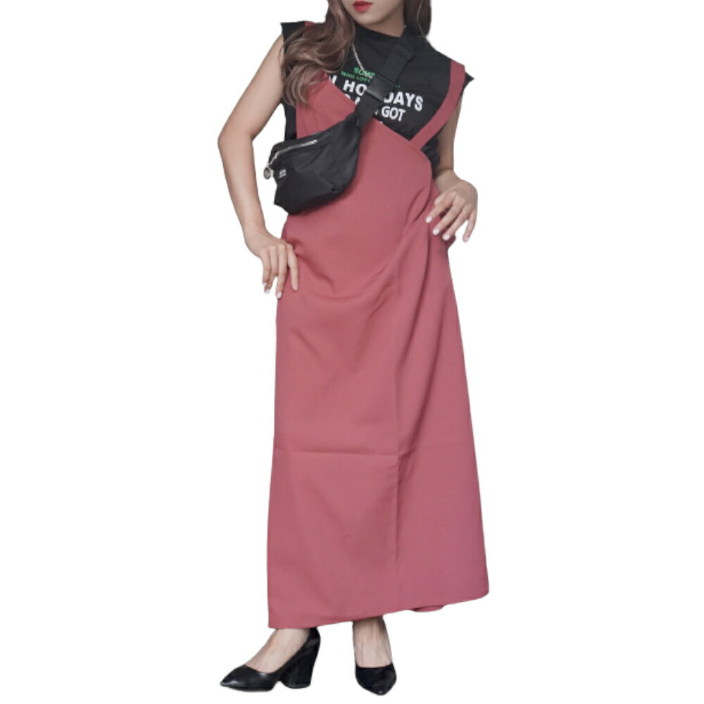 2type Strap Long Jumper Skirt 