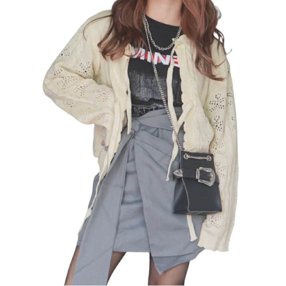 Irregular Mini Skirt (grey) ߥ˥ ȥ꡼ 졼 ΢Ϥ ΢դ ʡѥ ѥĥ饤...
