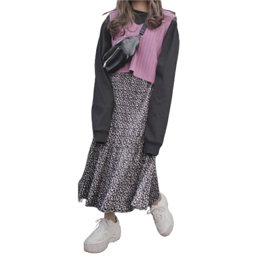 Back Ribbon Knit Vest (lavender)　レディース　ニットベスト　ラベンダーパープル　紫　ライトパープル　レイヤード　重ね着　ノースリーブ　バックリボン　女性　ファッション　ガーリー　カジュアル　洋服　アパレル　A.D.G　エーディージー　人気　オールシーズン