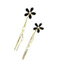 A.D.G㤨֡handmaderetro flowerwhite pearl chain fringe piercegold-blackˡפβǤʤ2,400ߤˤʤޤ