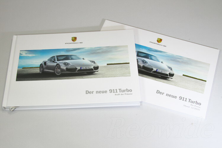 ポルシェ NEW 911 (991) ターボ / ターボ S クーペ & カブリオレ ハードカバー カタログ セットドイツ語 MY2016