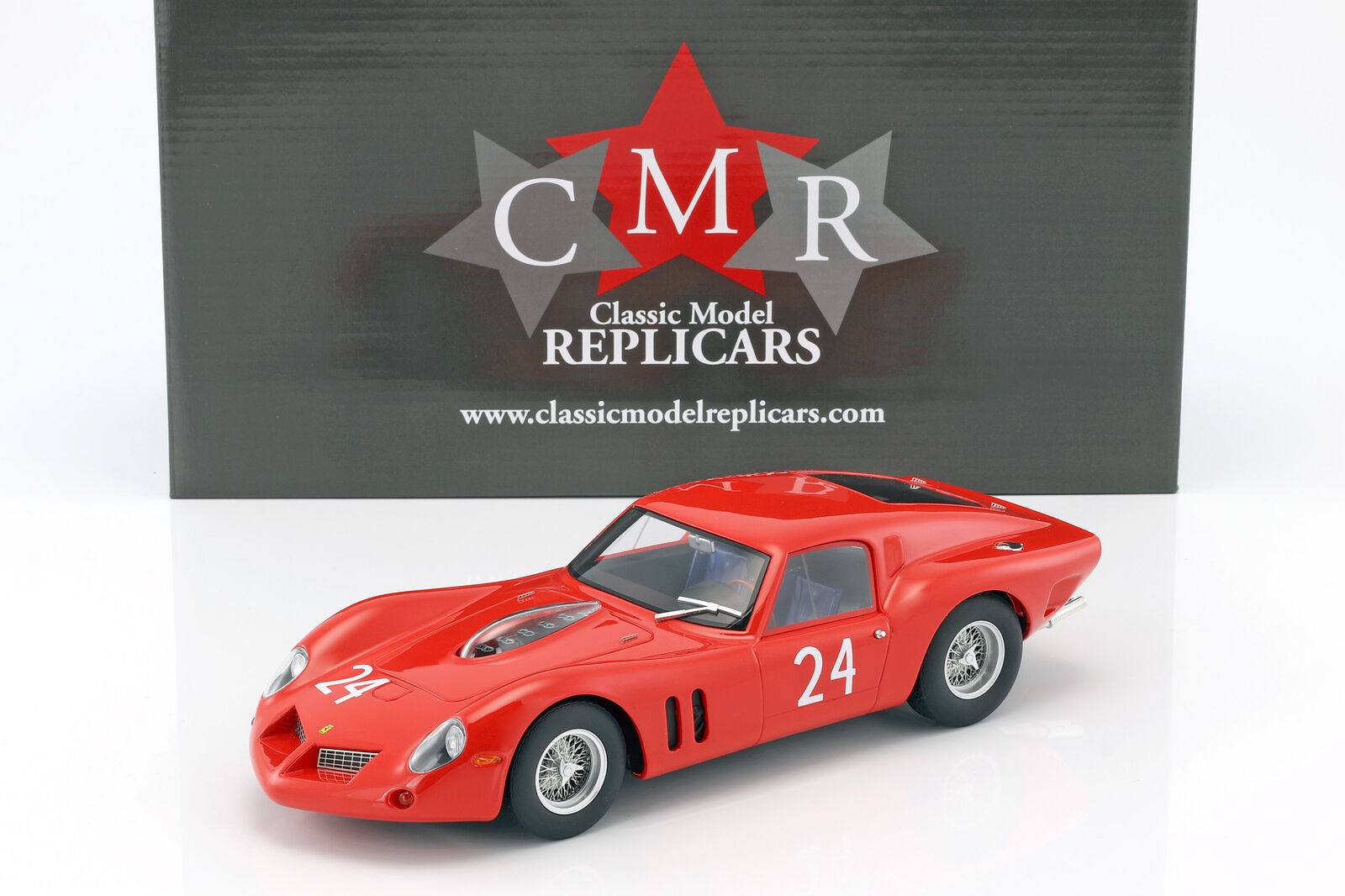 CMR 1/18 tF[ GT hS #24 }24 eXg 1963 Ferrari 250 GT Drogo #24 24h LeMans test 1963 Equipe Nationale Belge