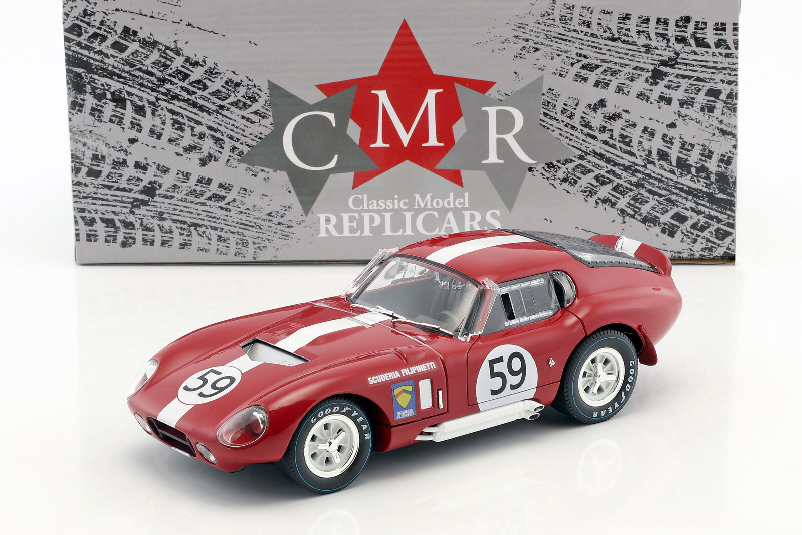 CMR 1/18 VFr[ Ru fCgi #59 }24 1965 Shelby Cobra Daytona #59 24h LeMans 1965 Harper, Sutcliffe