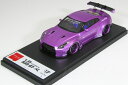 Make up EIDOLON 1/43 LB★WORKS R35 GT-R リバティウォーク R GTウィング バージョン パープルメタリック 20台限定