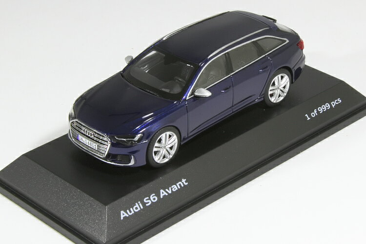 jaditoys 1/43 AEfB S6 Aog C8 2019 Audi A6 Avant Navarra Blue 999