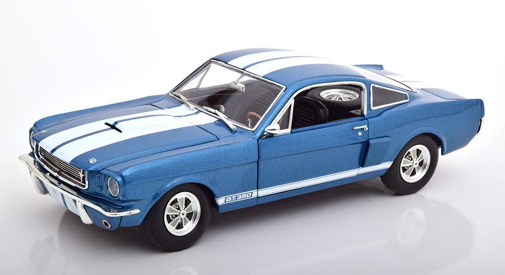 GMP 1/18 フォード シェルビー マスタング GT350 スーパーチャージ 1966 ブルーメタリック ホワイト 開閉 852台限定 Ford Shelby Mustang GT350 Supercharged 1966 blaumetallic/wei szlig Limited Edition 852 pcs.