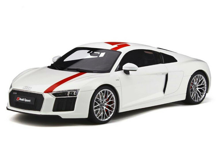 GTスピリット 1/18 アウディ R8 RWS TBC 2018 ホワイト レッド AUDI WHITE RED