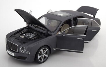 京商 1/18 ベントレー ミュルザンヌ スピード 2015 マットダークグレー Bentley Mulsanne Speed 2015 matt-darkgrey